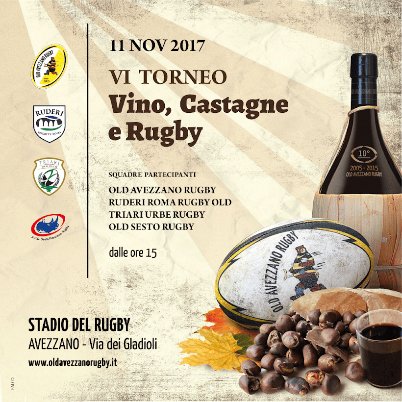 VI Torneo Old Rugby Avezzano - Design