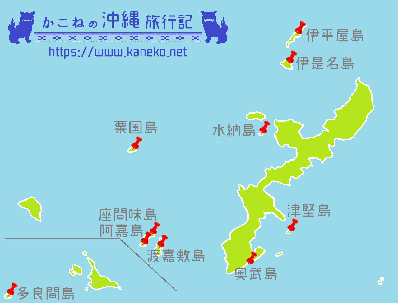 沖縄の島々は全部でいくつ その全島をテーゲー調査