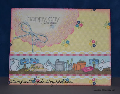 #stampinup, Trude Thoman, Best Borders, Throwback Thursday, greeting card