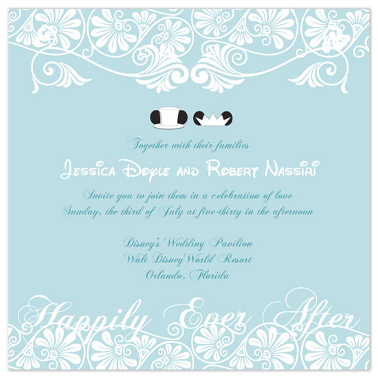 Disneyland Wedding Dreams: Disney wedding invitations