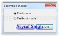 bootmode chooser flashtool xperia