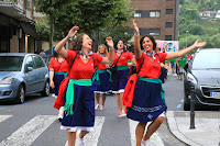 Bajada de cuadrillas de las fiestas de Retuerto