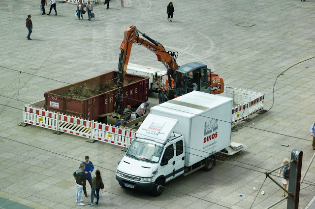 Baustelle Tiefbauarbeiten, Alexanderplatz, 10178 Berlin, 02.06.2015