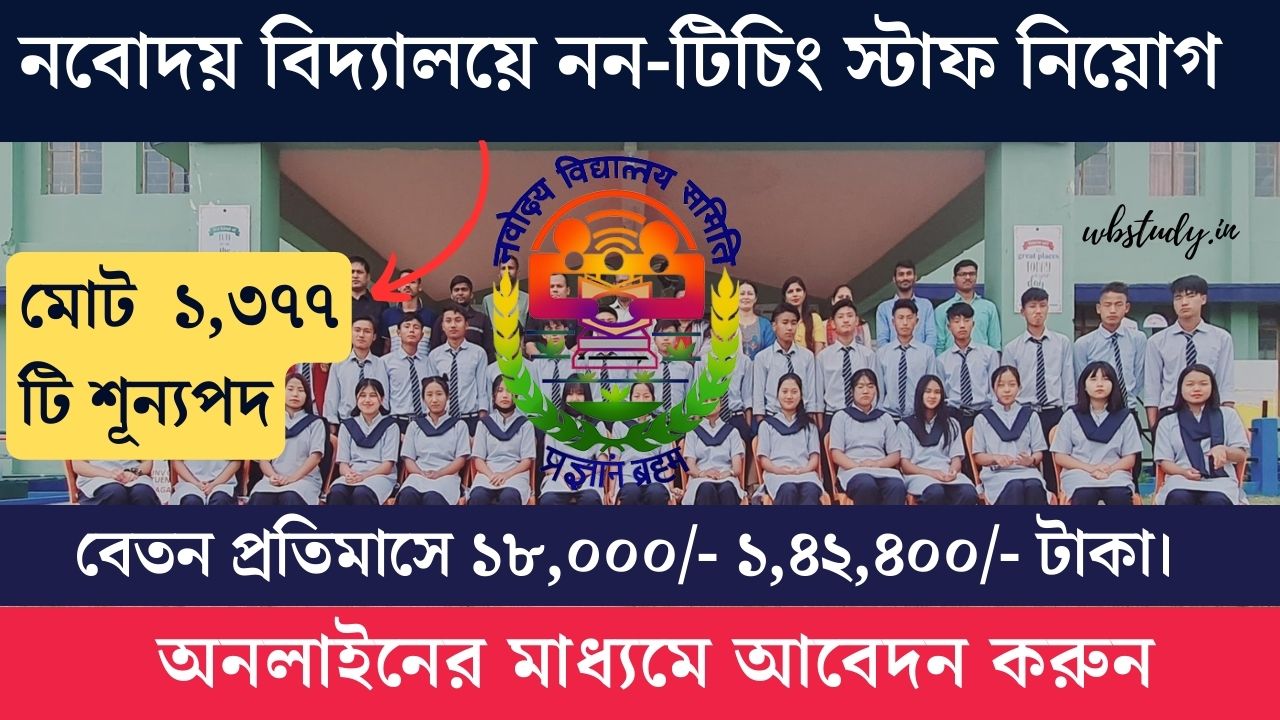 NVS Non Teaching Recruitment 2024