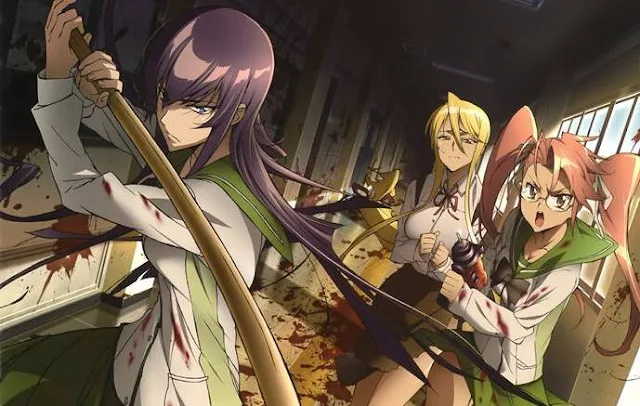 Review dan Sinopsis Anime Highschool of the Dead Bahasa Indonesia