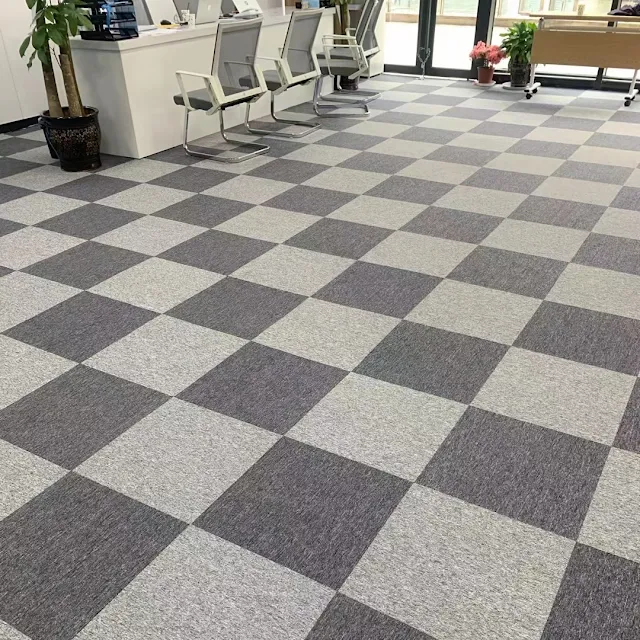 Công trình thảm văn phòng sử dụng thảm tấm MANA