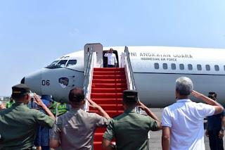 Presiden Jokowi Terbang Ke Palu Hari ini