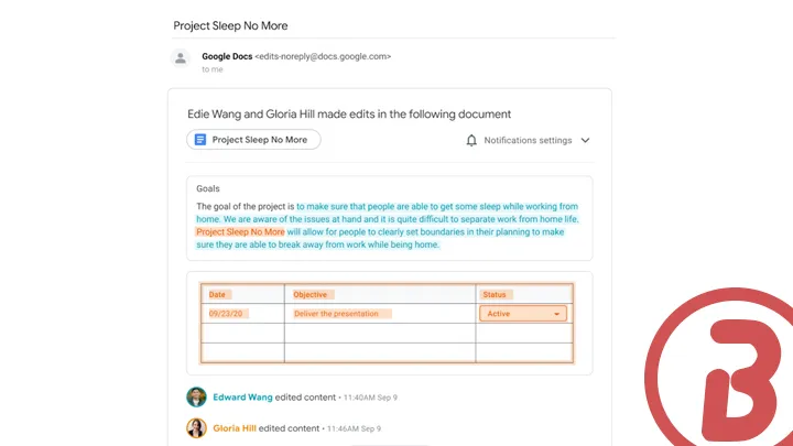 Alertas personalizadas al editar documentos en Google Drive