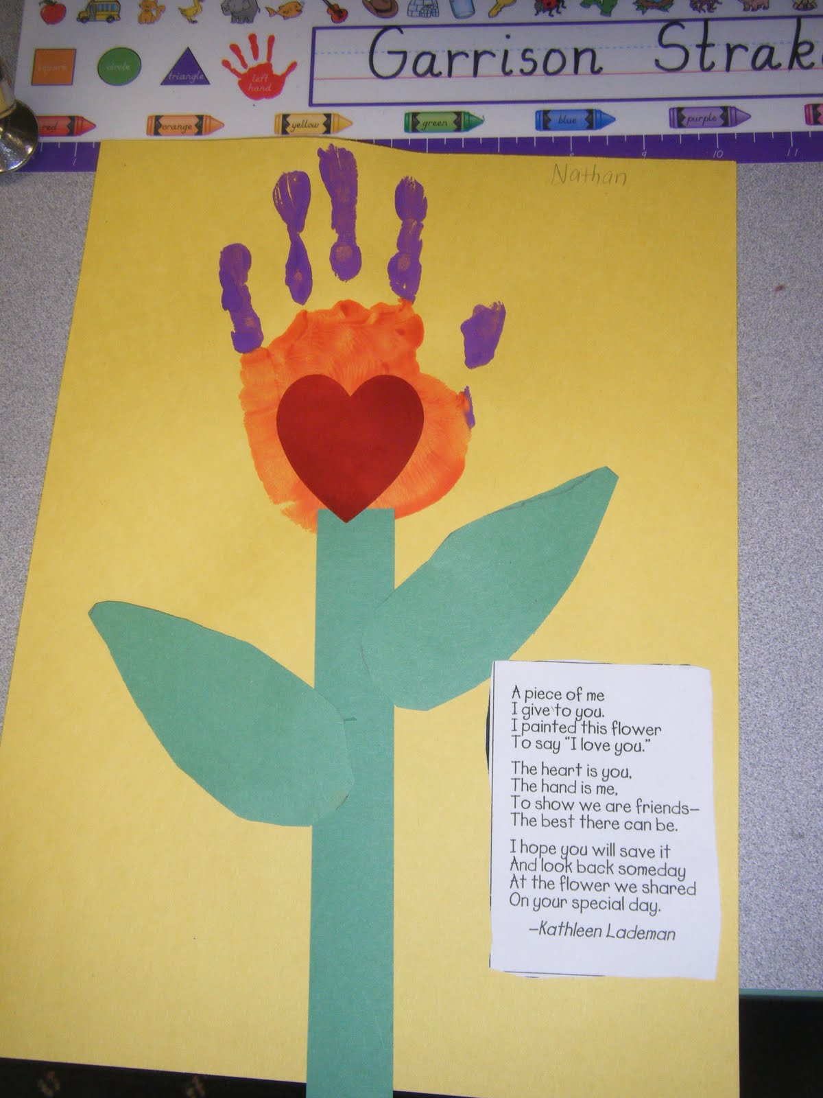 Handprint Day and Kindergarten mother case pillow pinterest pillow  card Mother's for ideas Times: