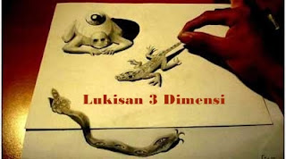 Lukisan Pensil 3 Dimensi