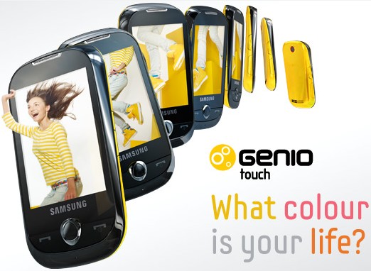 Samsung Genio Touch Technical Specification: GSM/GPRS/EDGE;