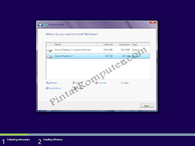 langkah langkah menginstall windows 8