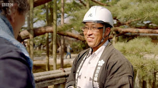 Head gardener Mr Shishima at Kenroku-en