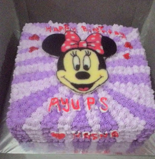 cake tema mini mouse di padang