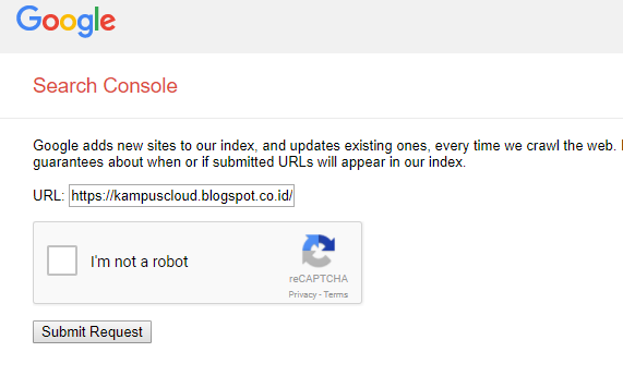 Cara mendaftarkan blog ke mesin pencari google