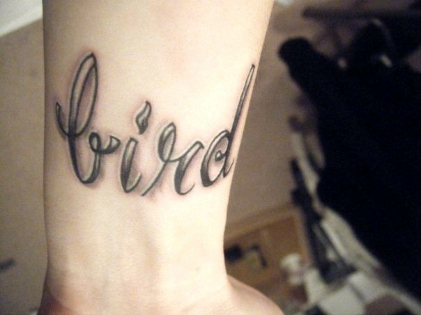 Gina sent along this tattoo which graces the inside of her left wrist