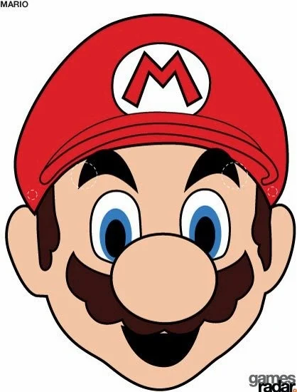 Máscara de Super Mario Bros para Imprimir Gratis. 