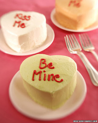 Mini Heart-Shaped Cake. Easy Doily Valentines