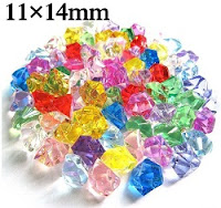 Pack Of 200pcs Large Acrylic Jewels Gems For Kids Collage and Card Crafts Making