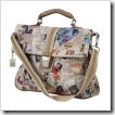 Stamps and Letters Fold Over Tote Bag