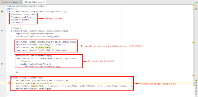 Cara Membuat DatePicker Keren di Android Studio