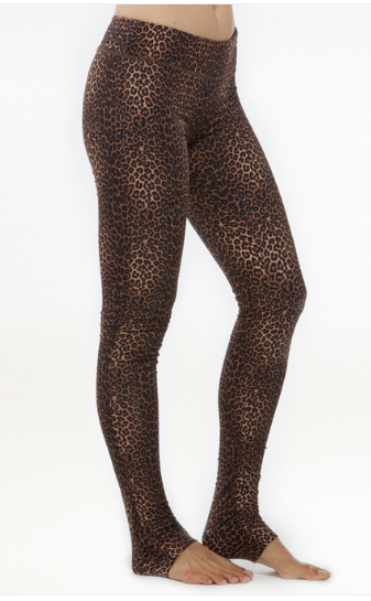 Flirt Skinny Yoga Tights in Dark Leopard