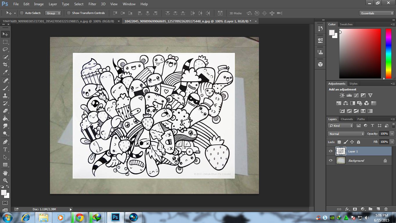 CARA MEMBUAT DOODLE ART DI PHOTOSHOP Sandy Apanan