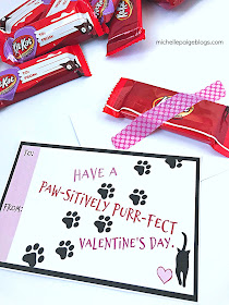 Kitten and Cat Printable Valentines @michellepaigeblogs.com