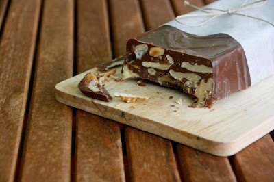 Turron de chocolate facil y original de kikos para Navidad