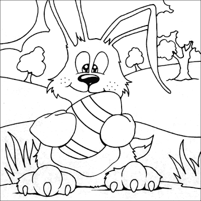 Easter Coloring Pages on 16 Easter Bunny Coloring Pages