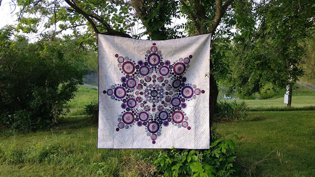 Flurry quilt by Slice of Pi Quilts using Island Batik fabrics