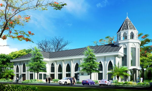 Design Gereja Tarik Garis