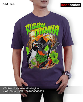 Supplier kaos burung kicau mania, Lovebird, Jalak suren, Kenari, Pleci, Cucak Ijo, Kolibri, Untuk Team dan pribadi. Desain Keren, Lucu, Unik, 3D, BERGARANSI