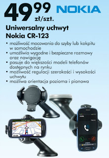 Uniwersalny uchwyt Nokia CR-123 Biedronka ulotka