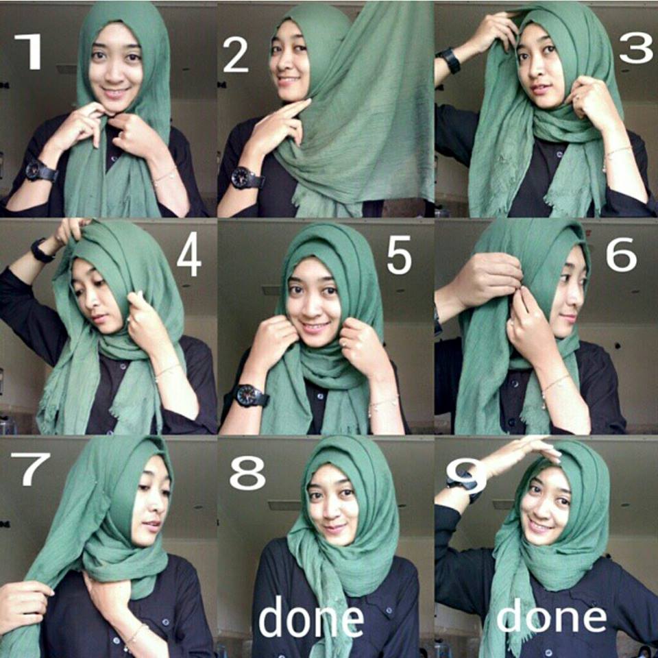 Foto Tutorial Hijab Yang Bikin Kamu Tampil Beda Hari Ini Tutorial