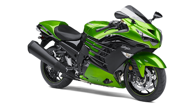 Kawasaki Ninja ZX-14R green colour side HD Image 