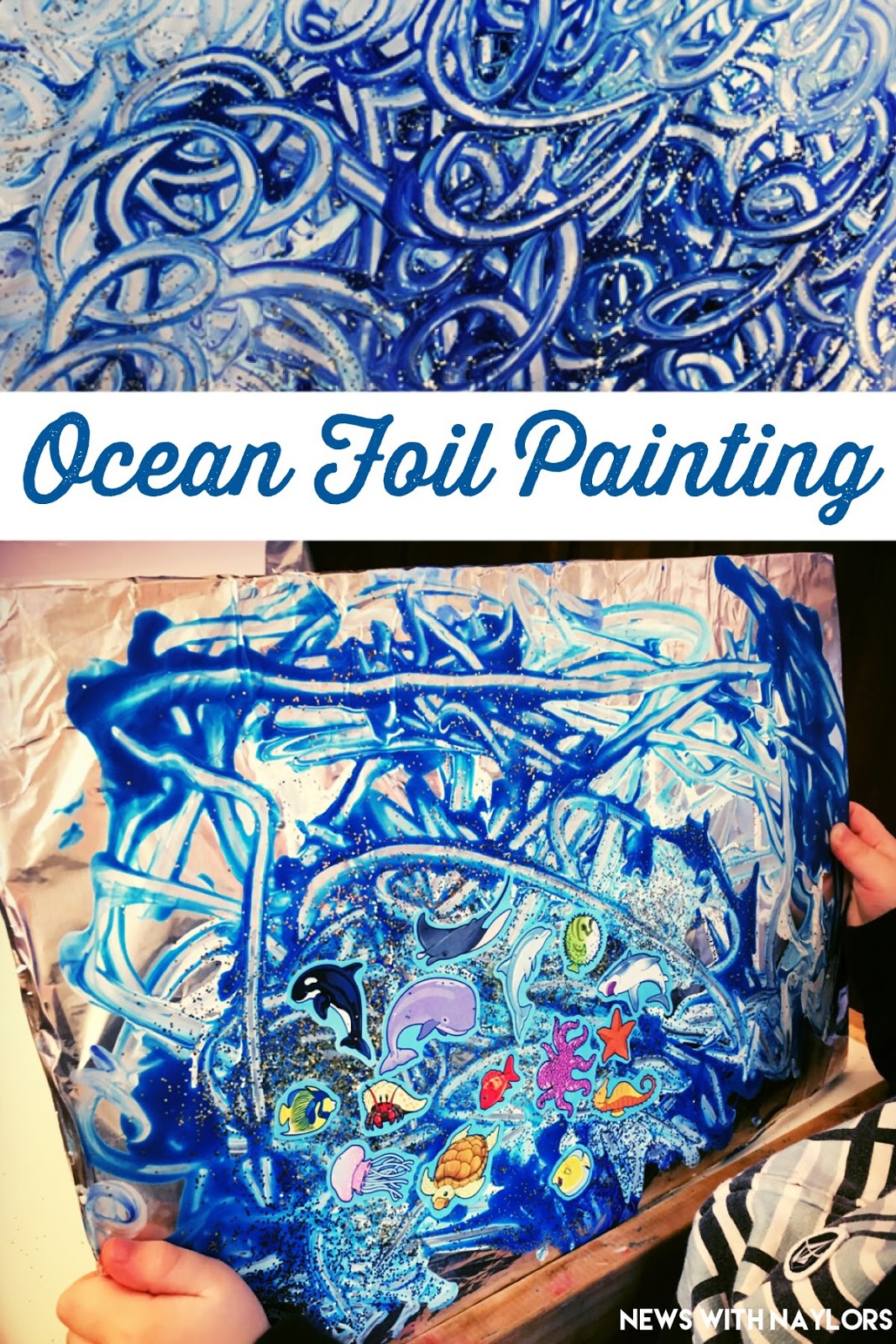 Foil art 🎨 All you need is foil, pens and water for the most fun cra, art