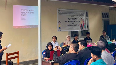 Program Desa Sehat, Mahasiswa KKN Unram Gelar Penyuluhan Bahaya Pernikahan Usia Dini dan Pencegahan Stunting