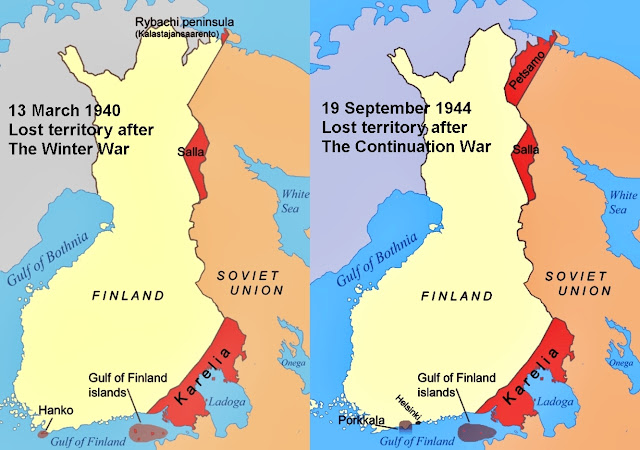 Finland lost territory