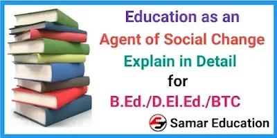 Education as an Agent of Social Change