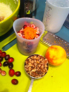 Cranberries, Orange Zest and Walnuts