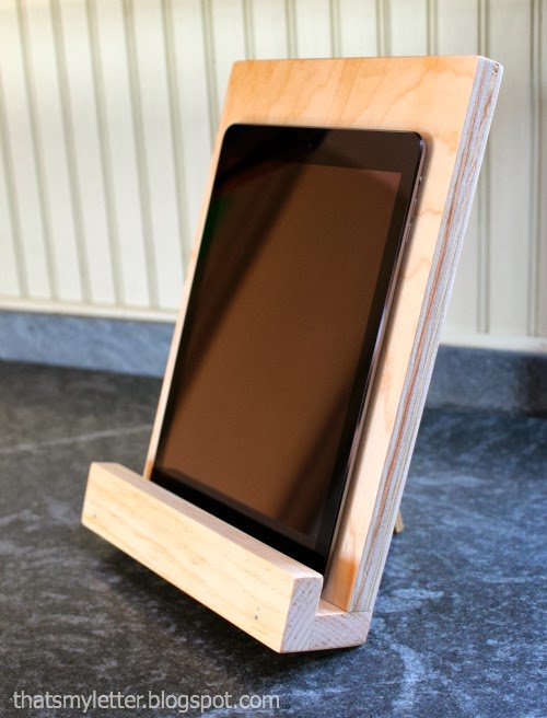 That's My Letter: DIY Ipad Stand