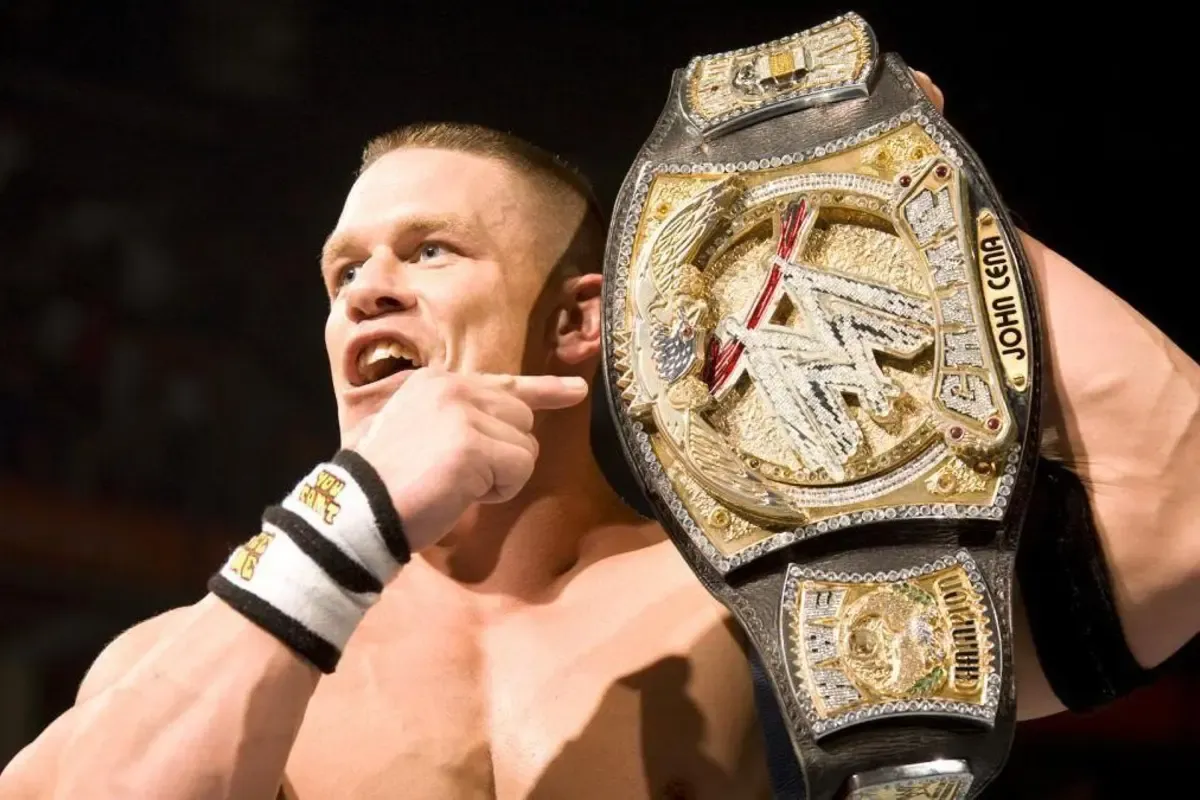 John Cena with WWE Belt