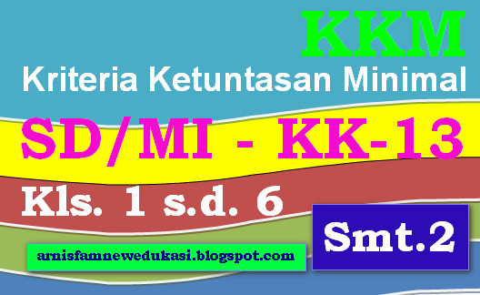  KKM KURIKULUM 2013 SD/MI KELAS I, II, III, IV, V, VI SEMESTER 2 - LENGKAP