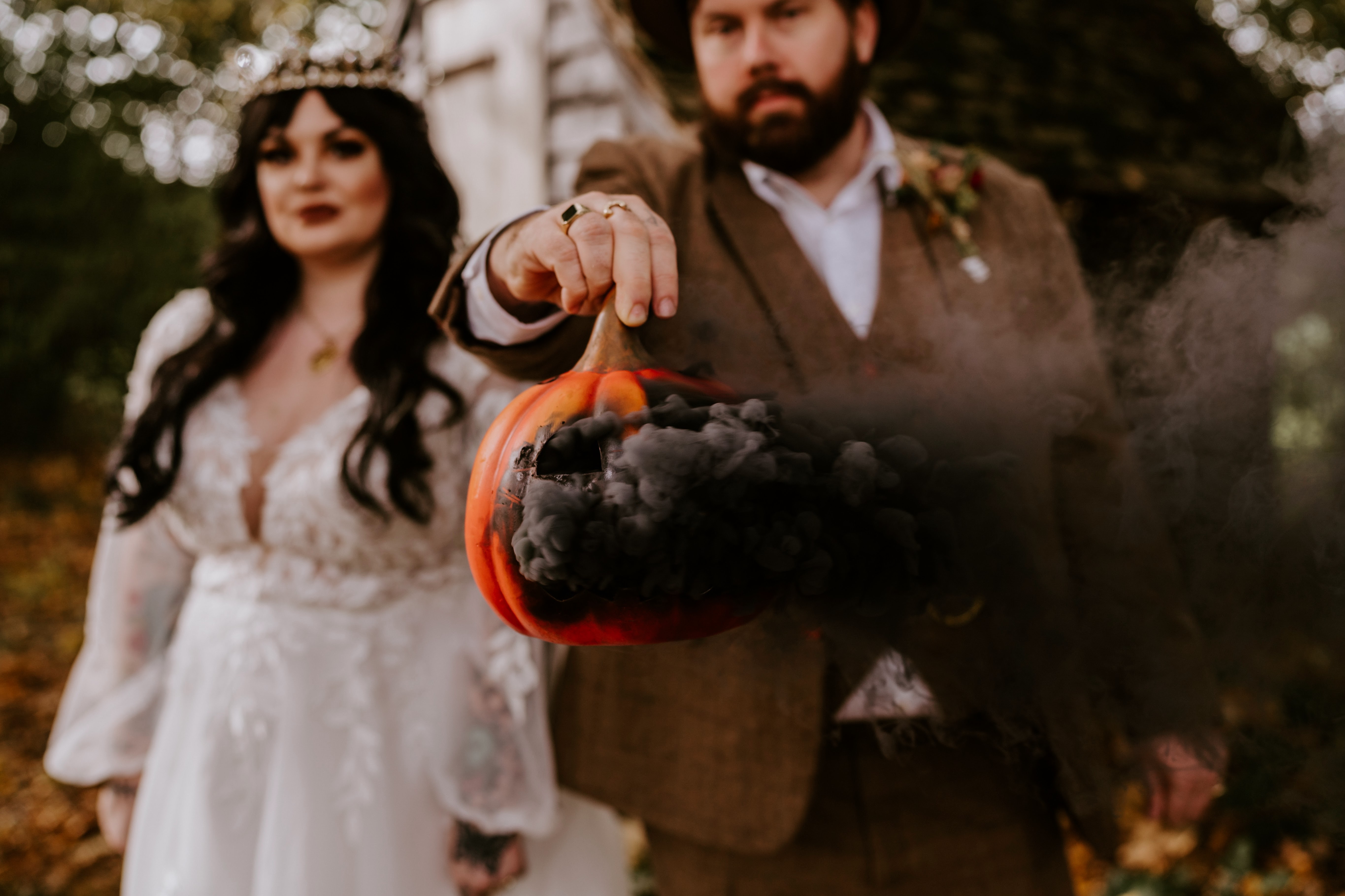Autumn Pumpkin Wedding Smoke bombs