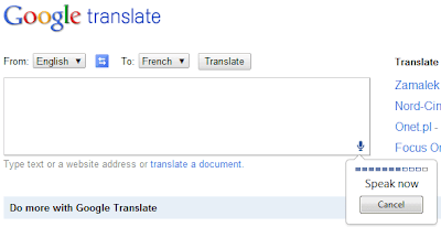 Google Translate voice commands