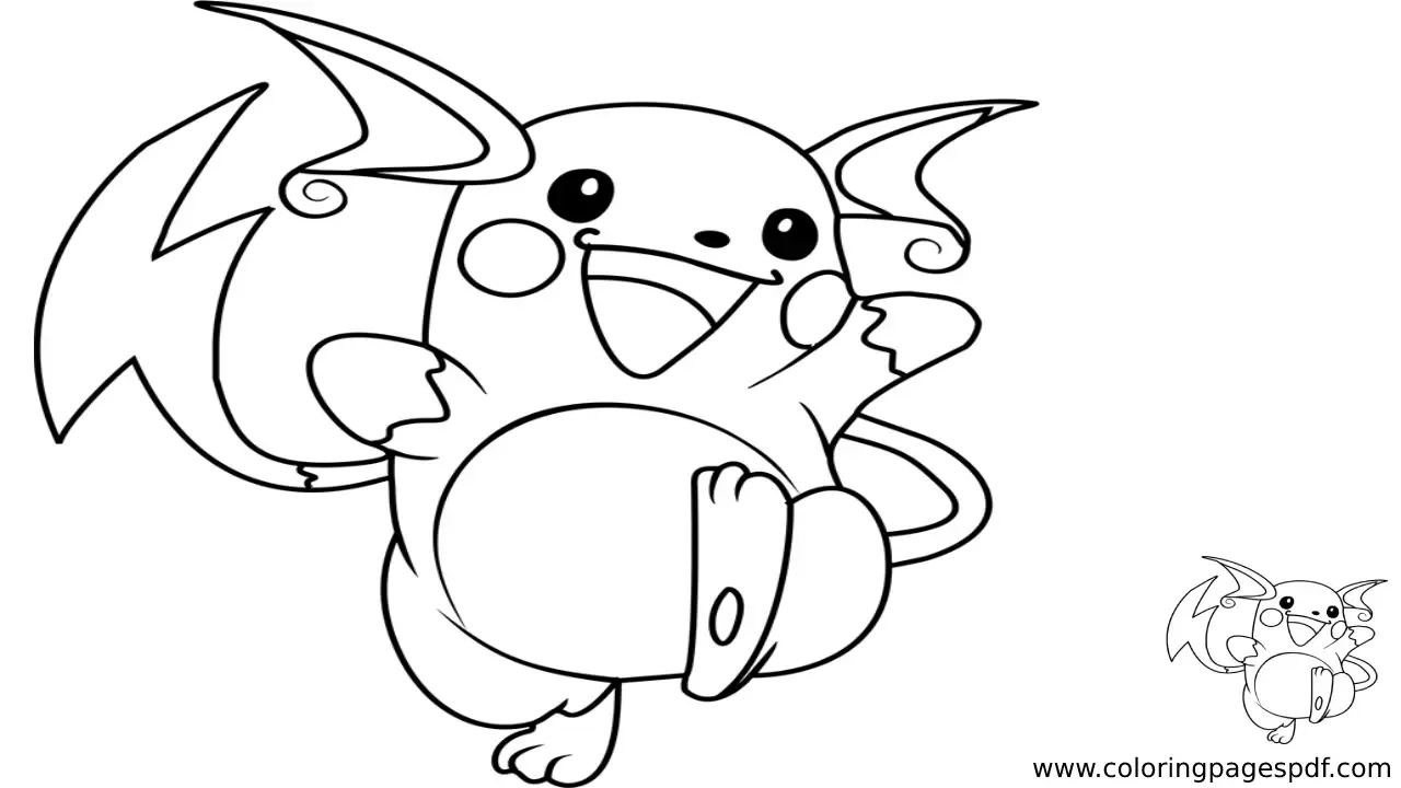 Coloring Page Of Raichu