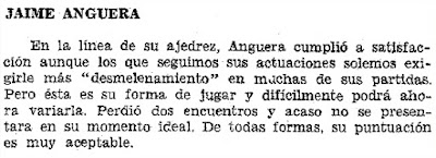 Suplemento del Diario de Las Palmas, 12/10/1974, noticia sobre Jaume Anguera