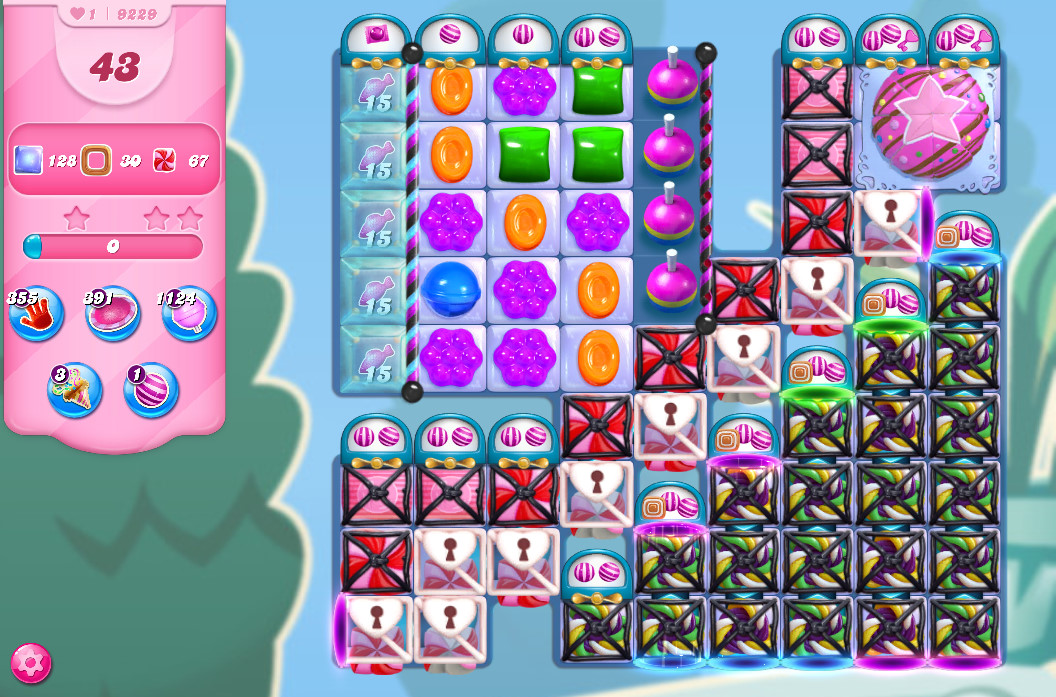Candy Crush Saga level 9229