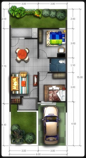 Denah dan desain rumah minimalis type 45 desain dan denah rumah 